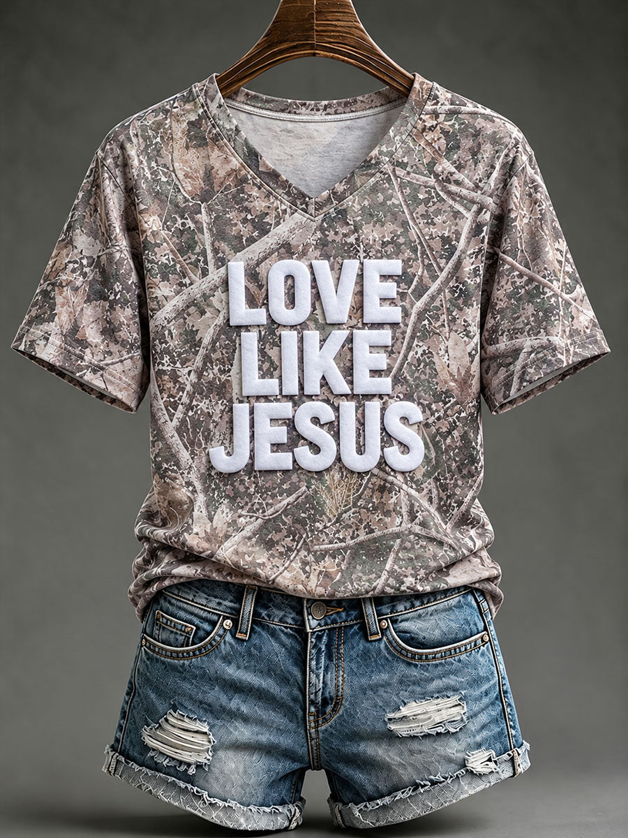 Women's Love Like Jesus Short-sleeved T-shirt
