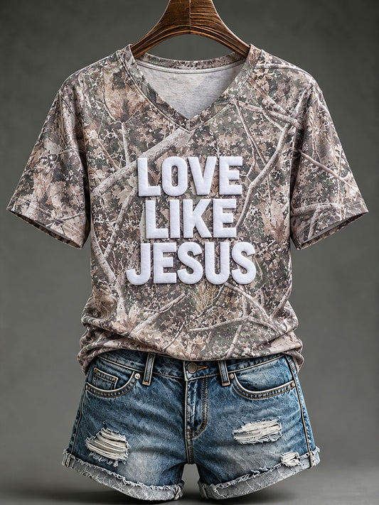 Women's Love Like Jesus Short-sleeved T-shirt