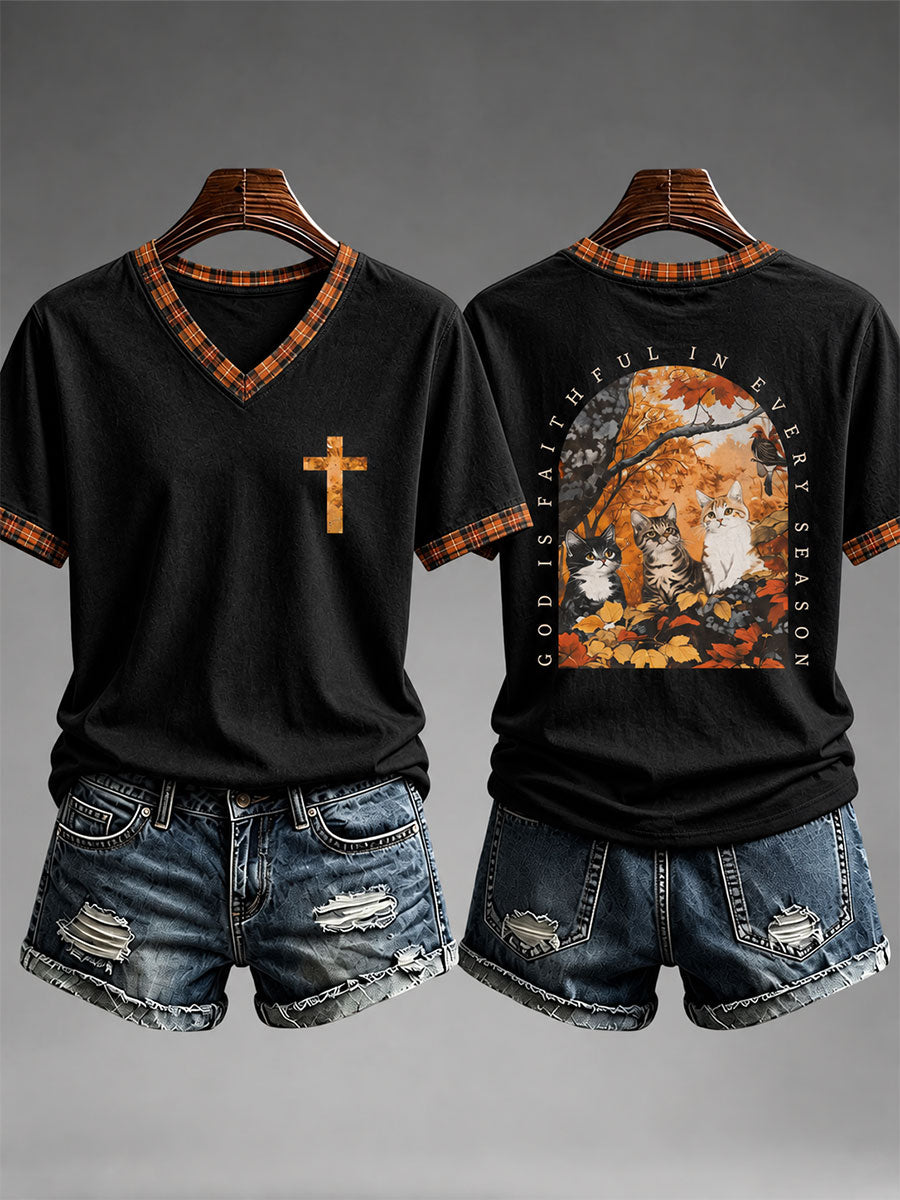 Women's God Is Faithful In Every Season T-shirt