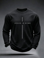 Men's Jesus Is King Waffle Top