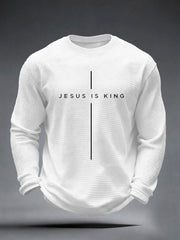 Men's Jesus Is King Waffle Top