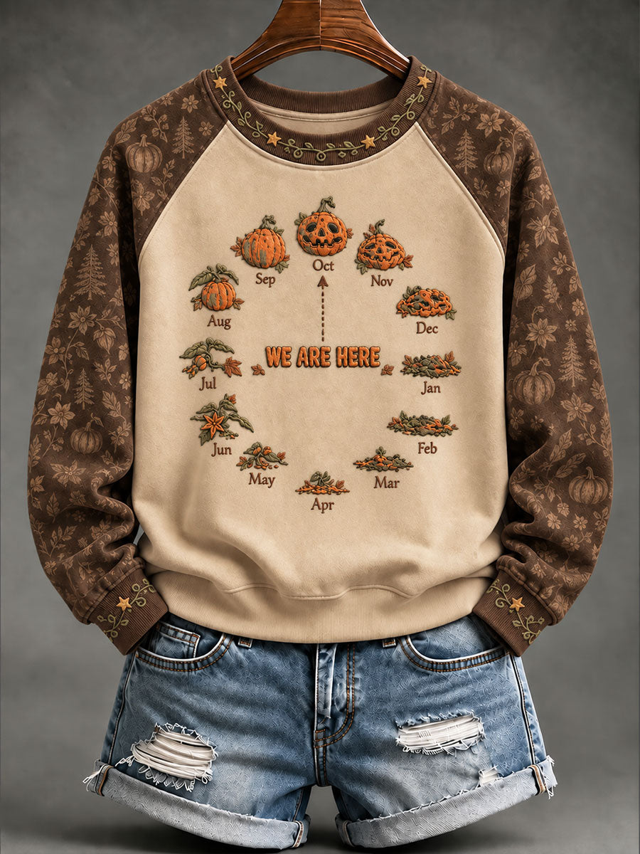 Women's Seasonal & Holiday Casual Raglan Sleeve Sweatshirt