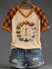 Women's Seasonal & Holiday Casual T-Shirt with Fun Prints (Autumn/Winter)