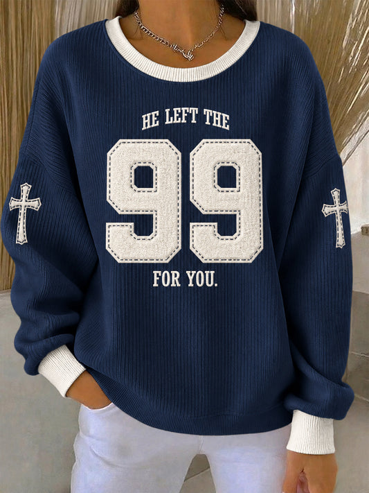 Women's Faith Print Casual Sweatshirt
