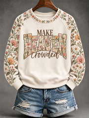 Women's Make Heaven Crowded Printed Casual Sweatshirt