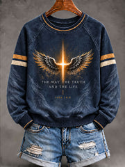 Women's The Way The Truth And The Life Raglan SleeveSweatshirt