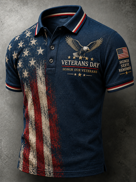 Men's U.S. Veterans Day Printed polo shirt