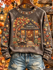 Women's Autumn "Book Cafe" Sweatshirts