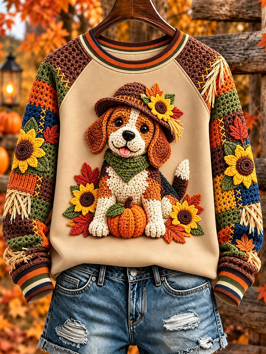 Women's Beagle-print autumn sweatshirts