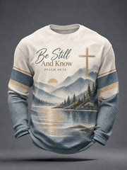 Men's Be Still and Know Waffle Top