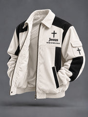 Men's Faith Print Casual Jacket