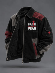 Men's Faith Print Casual Jacket