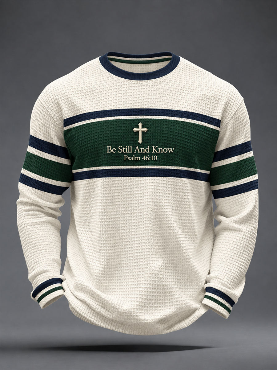 Men's Be Still and Know Waffle Top