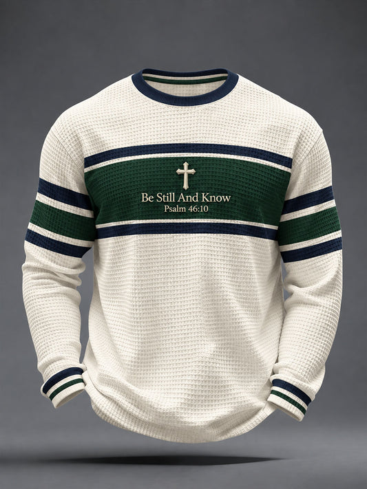 Men's Be Still and Know Waffle Top