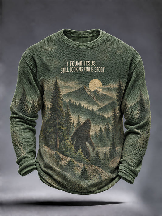 Men's "I Found Jesus Still Looking For Bigfoot" T-shirt