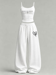 Women's 'God Is Good' Printed Casual Set