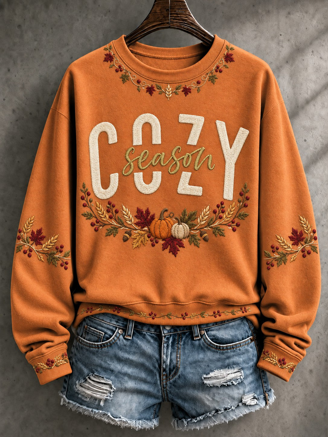 Women's Cozy Season Printed Sweatshirt