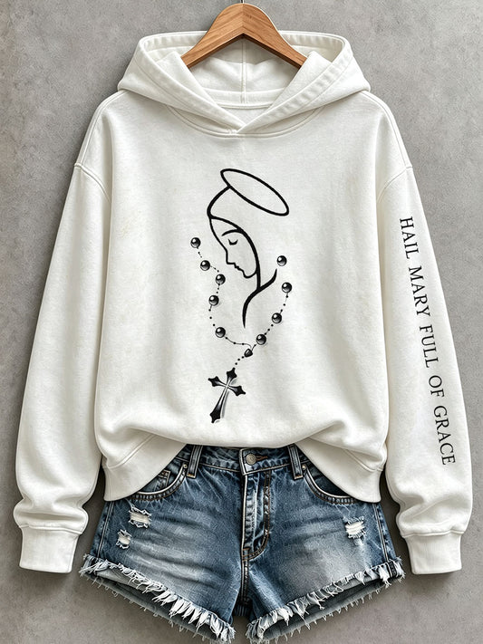 Women's Hail Mary Full Of Grace Hoodie