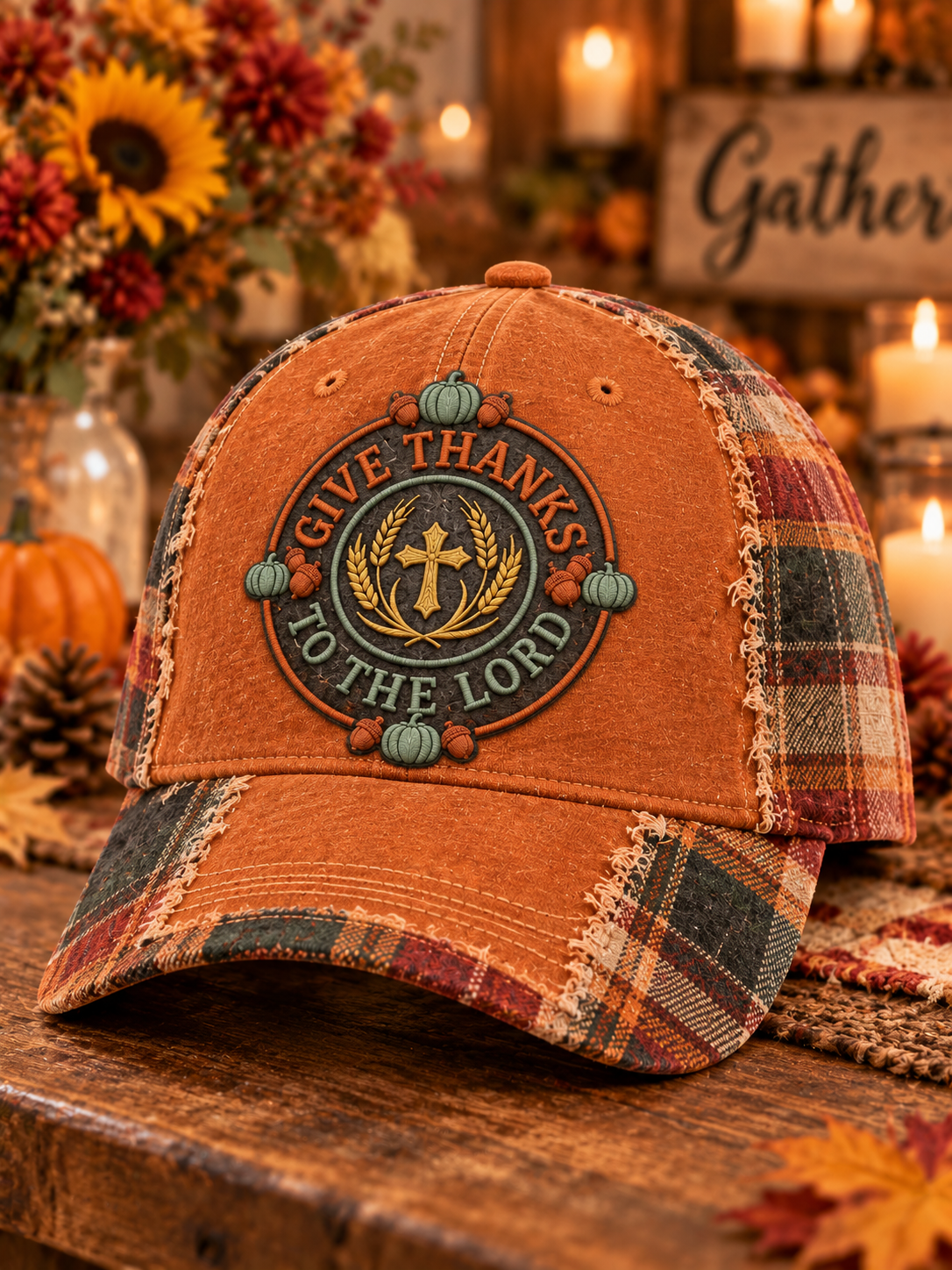 Unisex  Thanksgiving Give Thanks To The Lord Hat