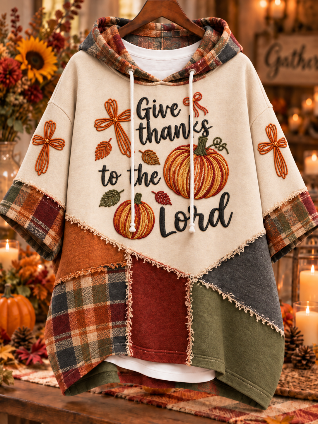 Women’s Thanksgiving Give Thanks To The Lord Hoodie