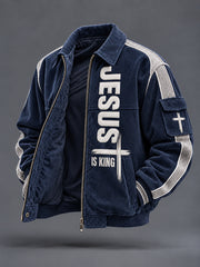 Men's Faith Print Casual Jacket