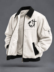 Men's Faith Print Casual Jacket