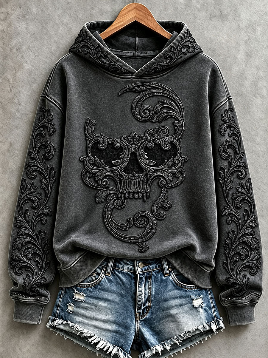 Women's Halloween Skull Art Hoodies