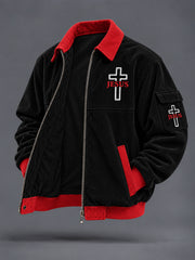 Men's Faith Printed Casual Jacket