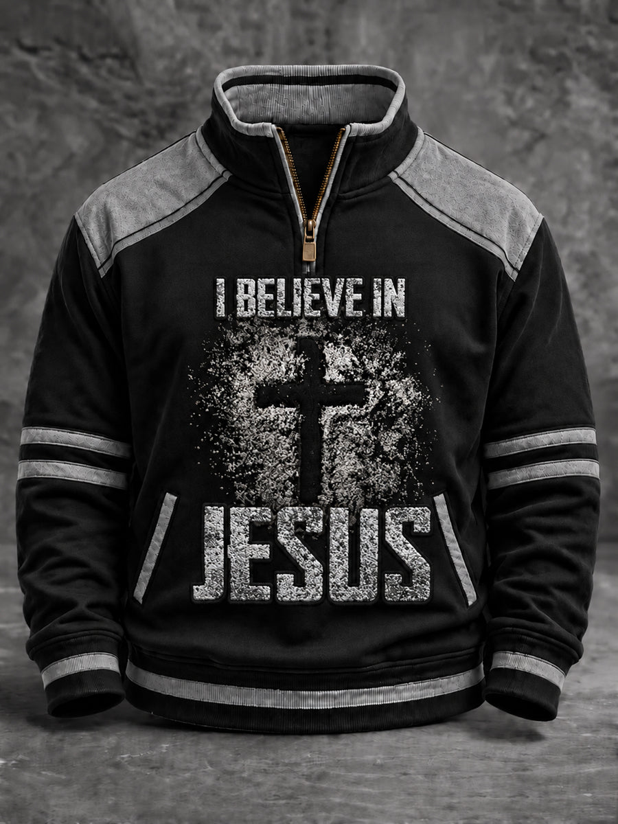 Men's Faith Printed Casual Sweatshirt