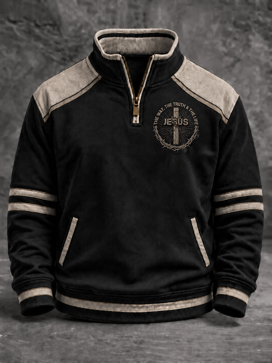 Men's Faith Printed Casual Sweatshirt