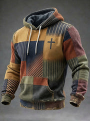 Men's Vintage Faith Hoodie With Pocket