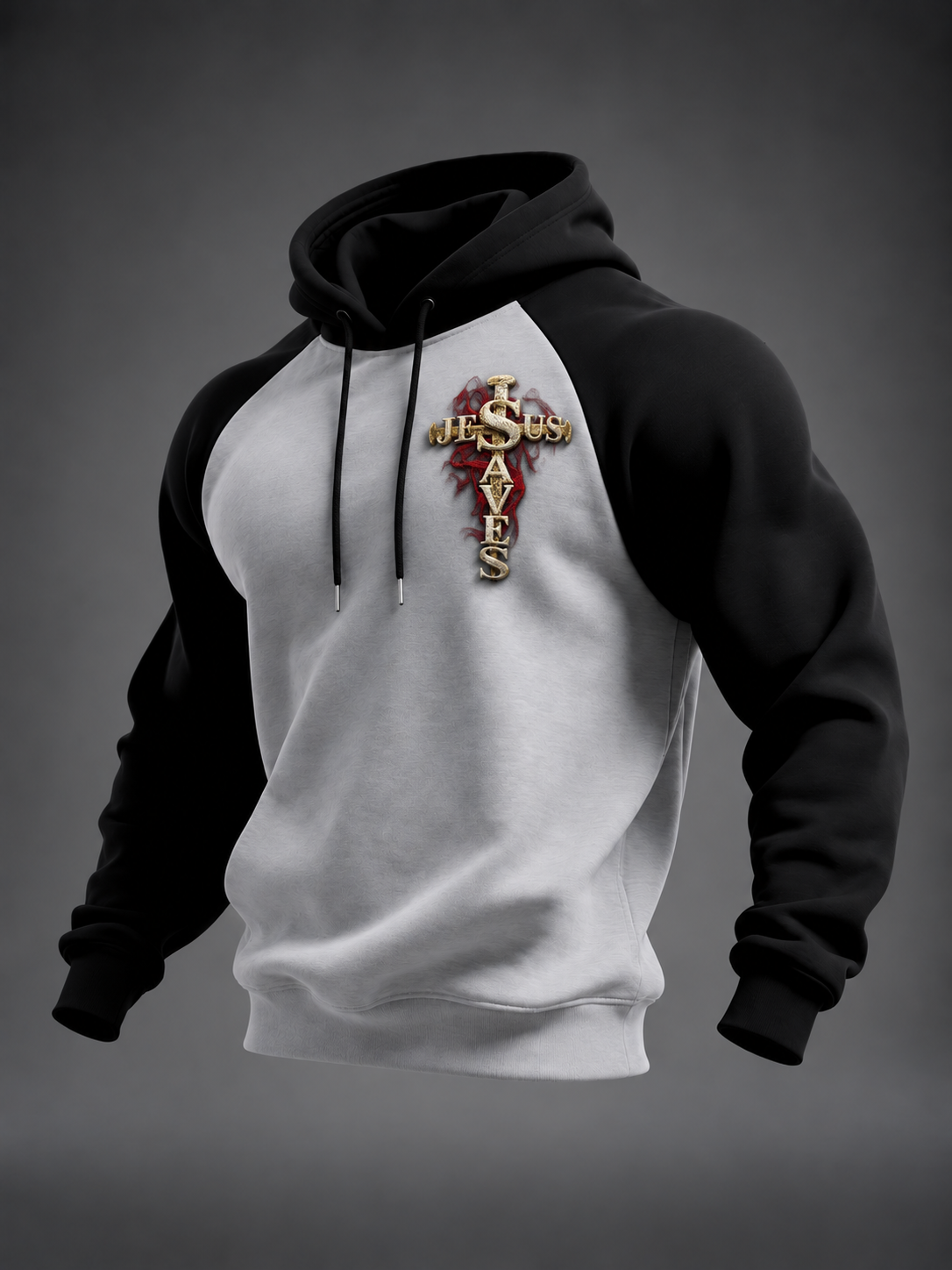 Men's Faith Velvet Raglan Hoodie