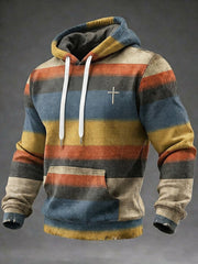 Men's Vintage Faith Hoodie With Pocket