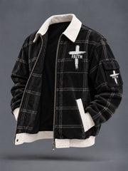 Men's Faith Printed Casual Jacket