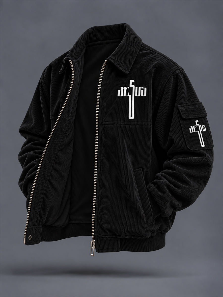 Men's Faith Printed Casual Jacket