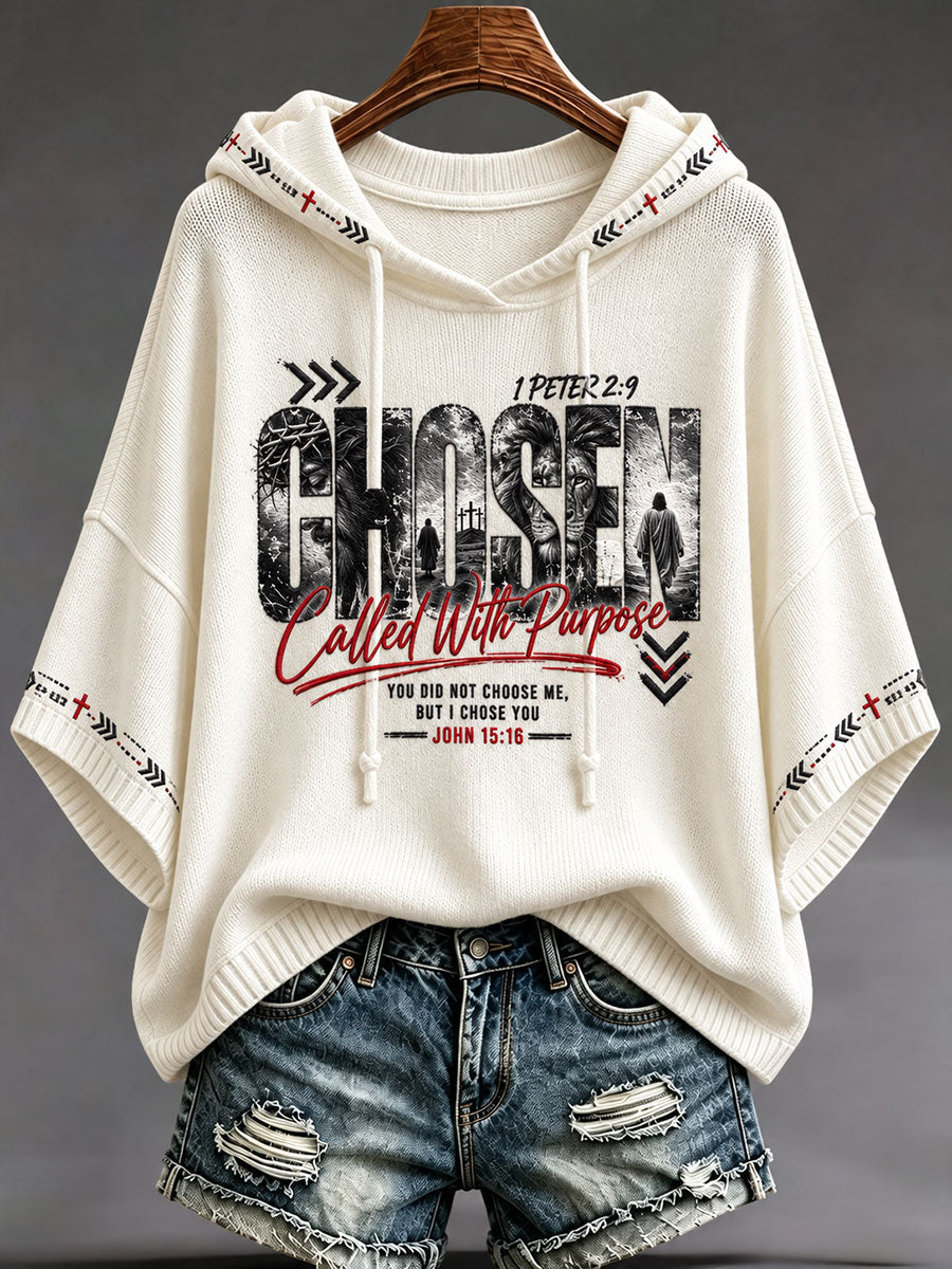 Women's Jesus Printed Casual Hoodie