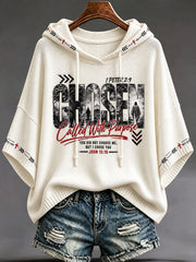 Women's Jesus Printed Casual Hoodie