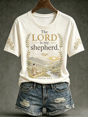 Women's Faith-Themed Pattern Printed Causal short-sleeved T-shirt