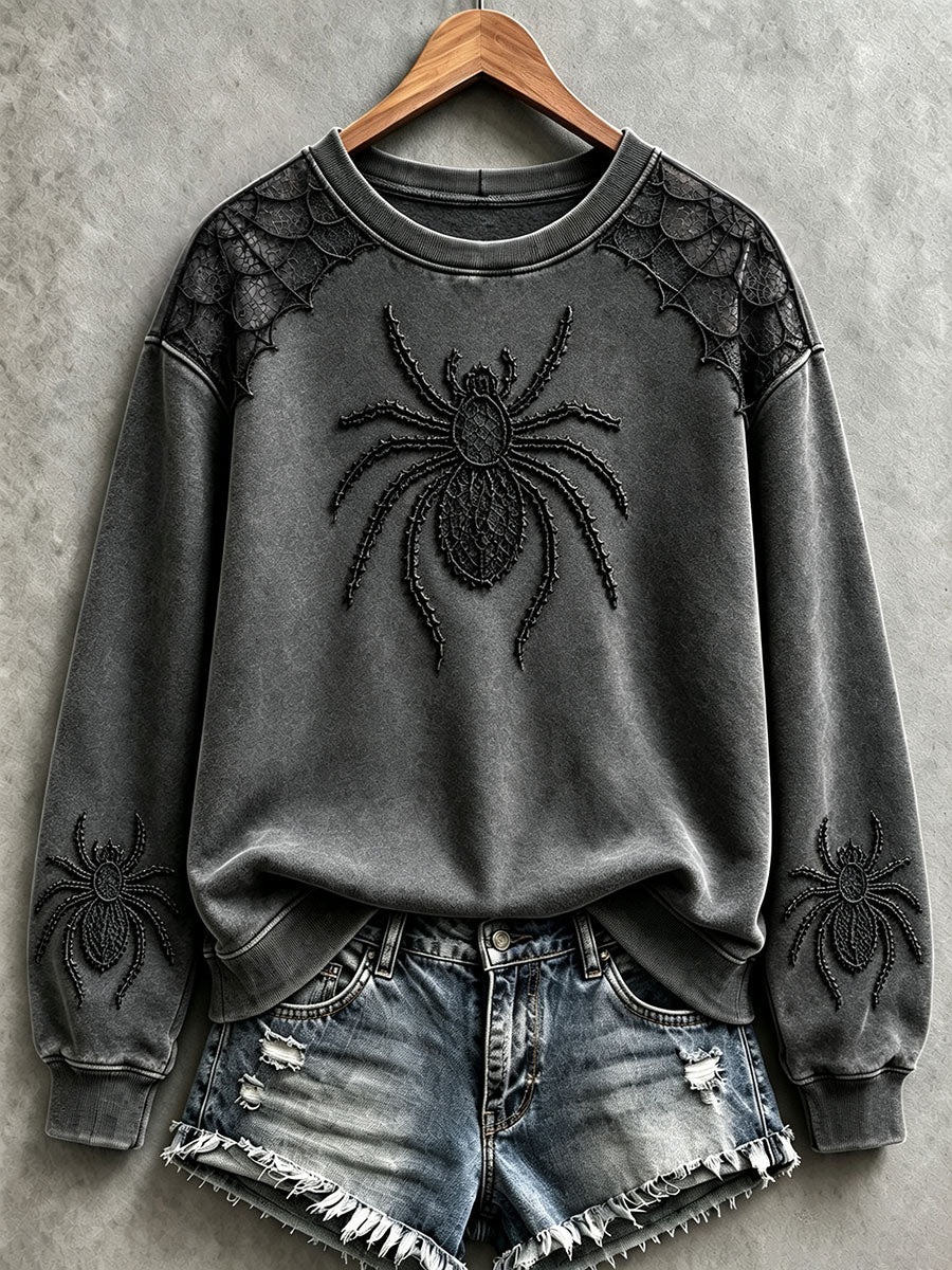 Women's Halloween Spider Sweatshirts