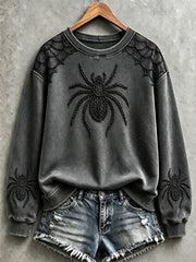 Women's Halloween Spider Sweatshirts