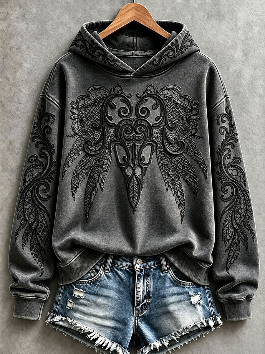 Women's Halloween Bird Skull Hoodies
