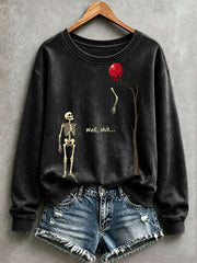 Women's Funny Skeleton Sweatshirt