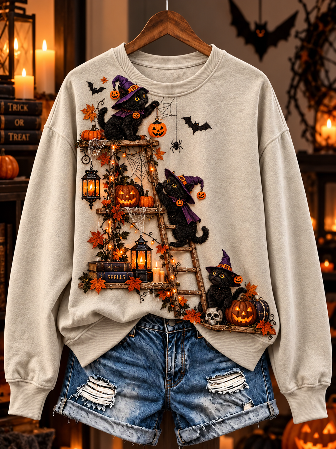Women's Halloween Regular Sweatshirt