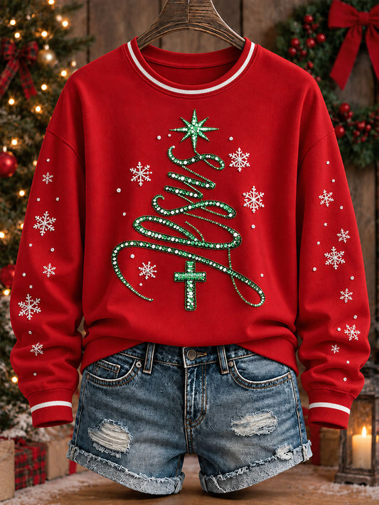 Women's Christmas Jesus Casual Sweatshirt