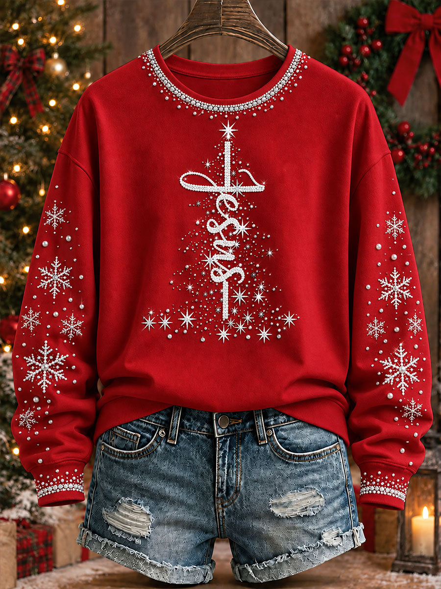 Women's Christmas Jesus Casual Sweatshirt