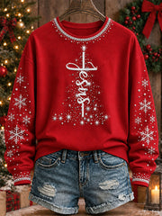 Women's Christmas Jesus Casual Sweatshirt