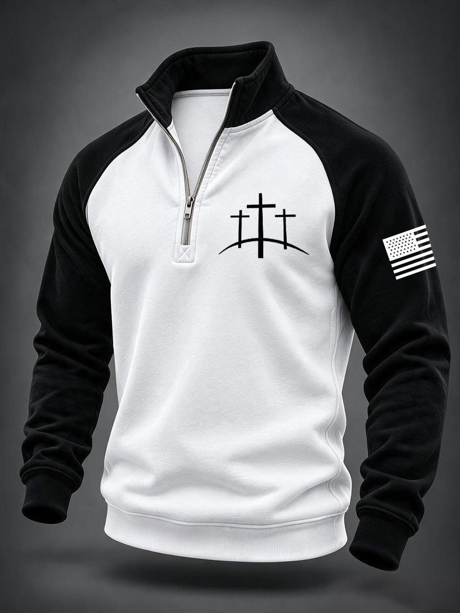 Men's Christian Art Cross Sweatshirt