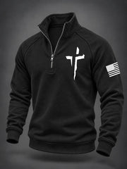 Men's Christian Art Cross Sweatshirt