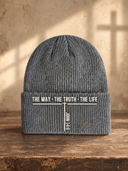 Unisex Christian Jesus The Way The Truth The Life Print  Beanie