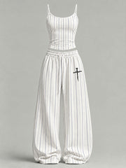 Women's Cross Print Casual Set